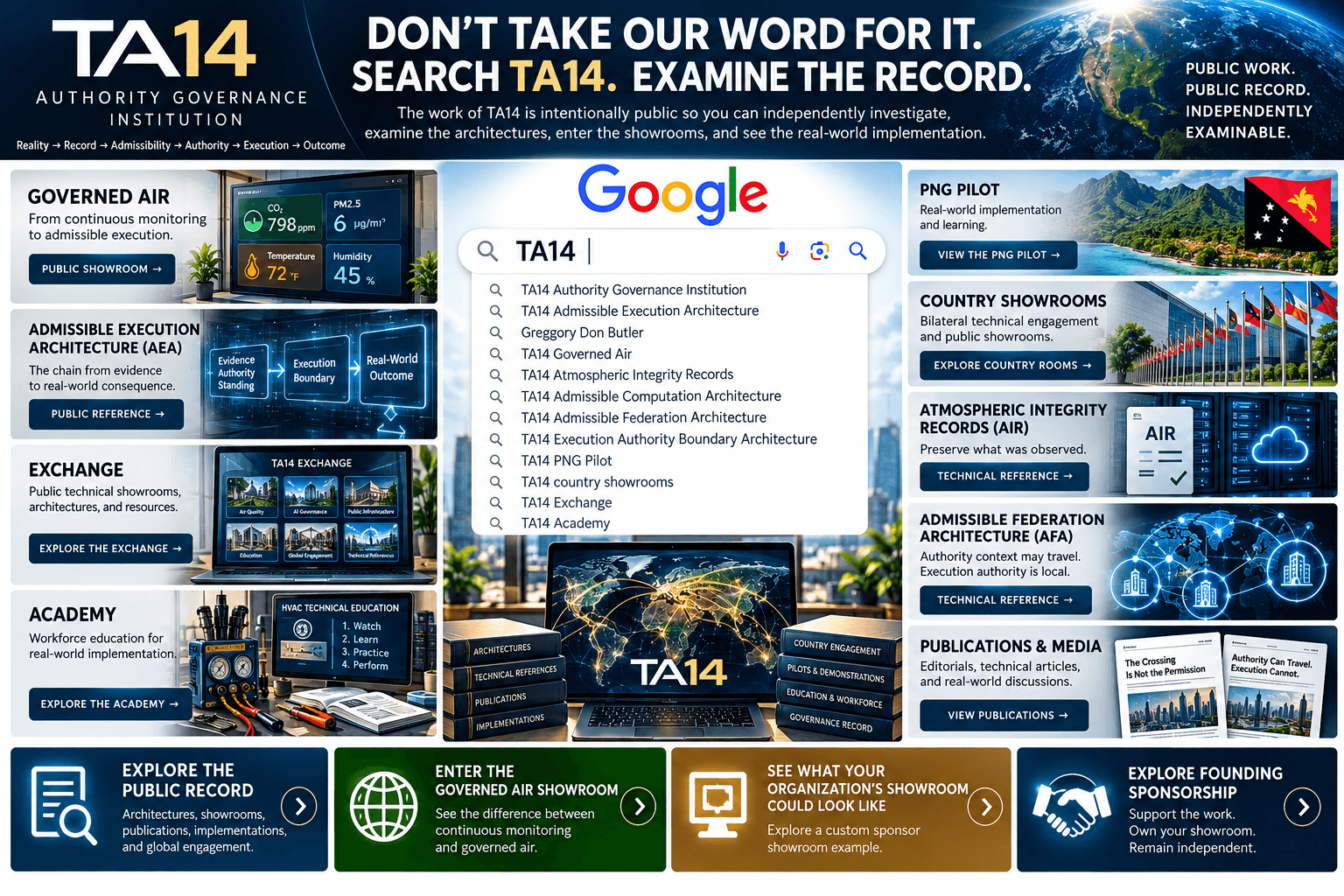 Don't take our word for it. Search TA14. Examine the record.